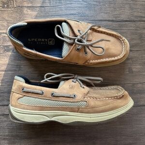 **SPERRY* Mens Tan Boat Shoes Size 5.5